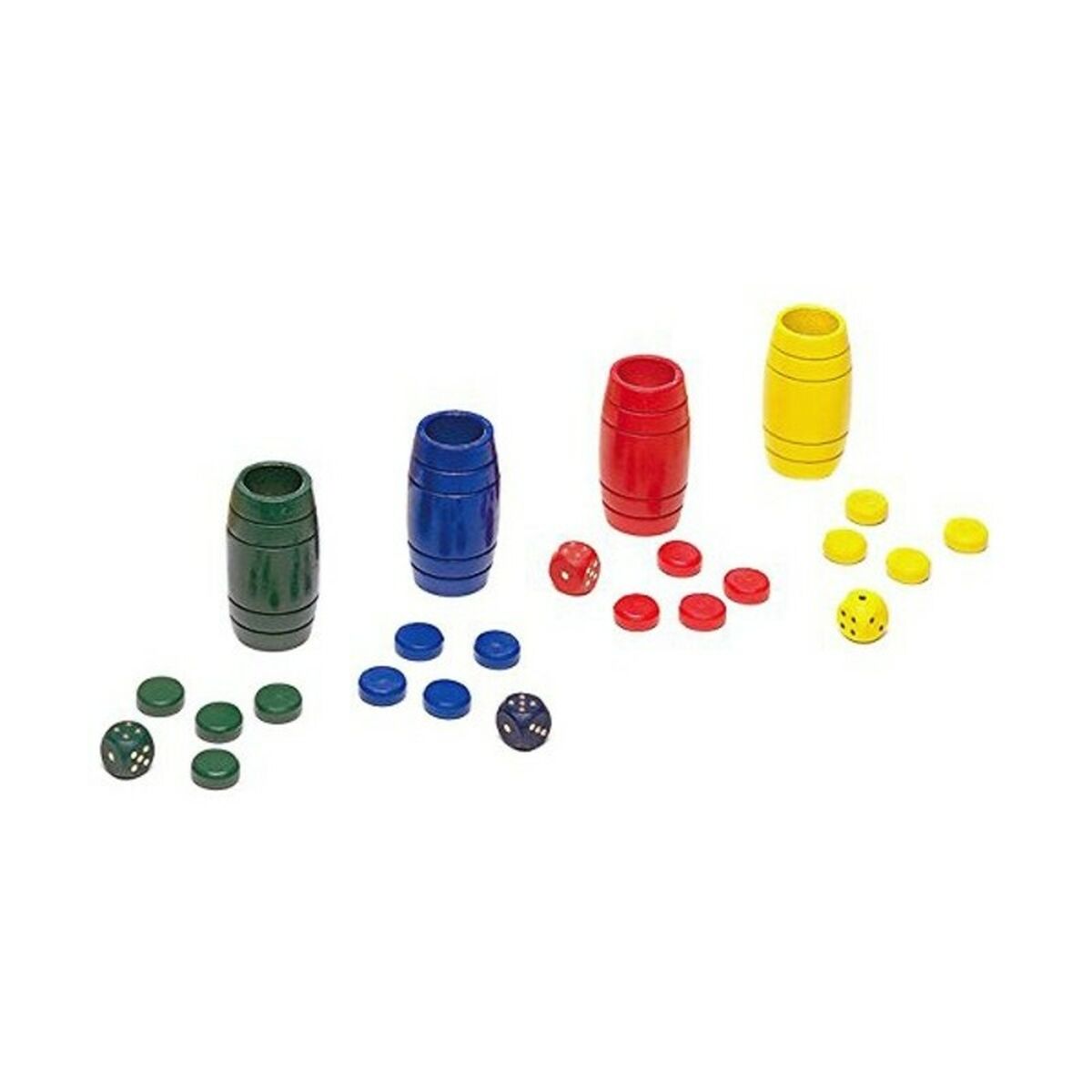 Shakers med Parchís-pjäser Cayro