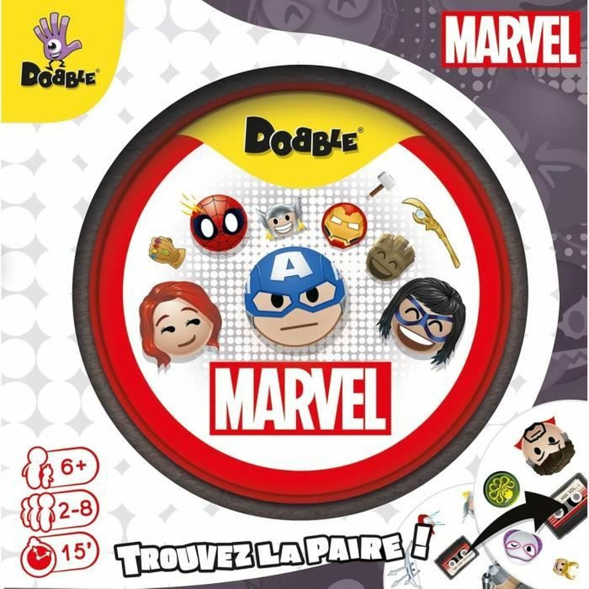 Utbildningsspel Asmodee Dobble: Marvel - 2