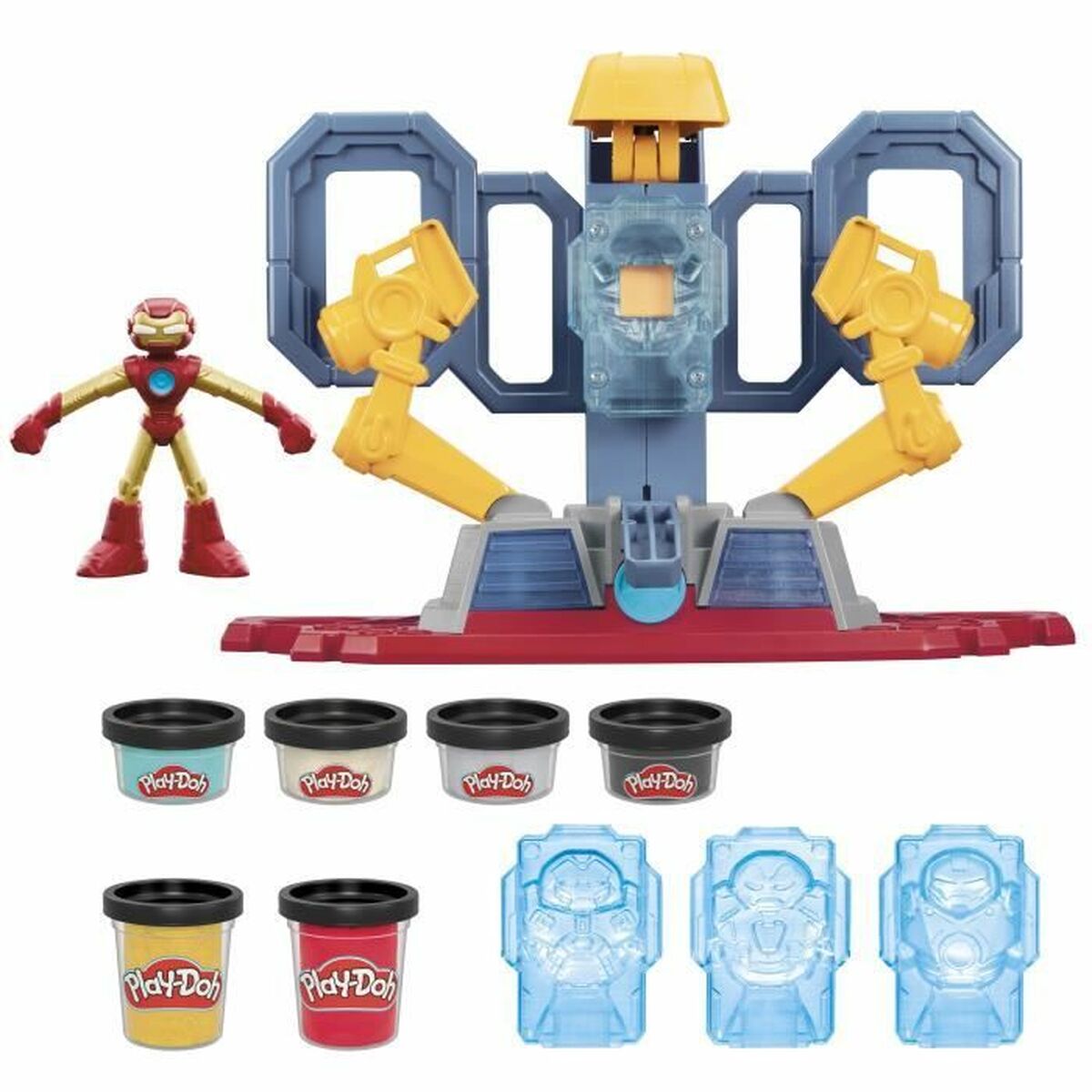 Modellera Spel Play-Doh Iron Man Armor Factory Gul - 2