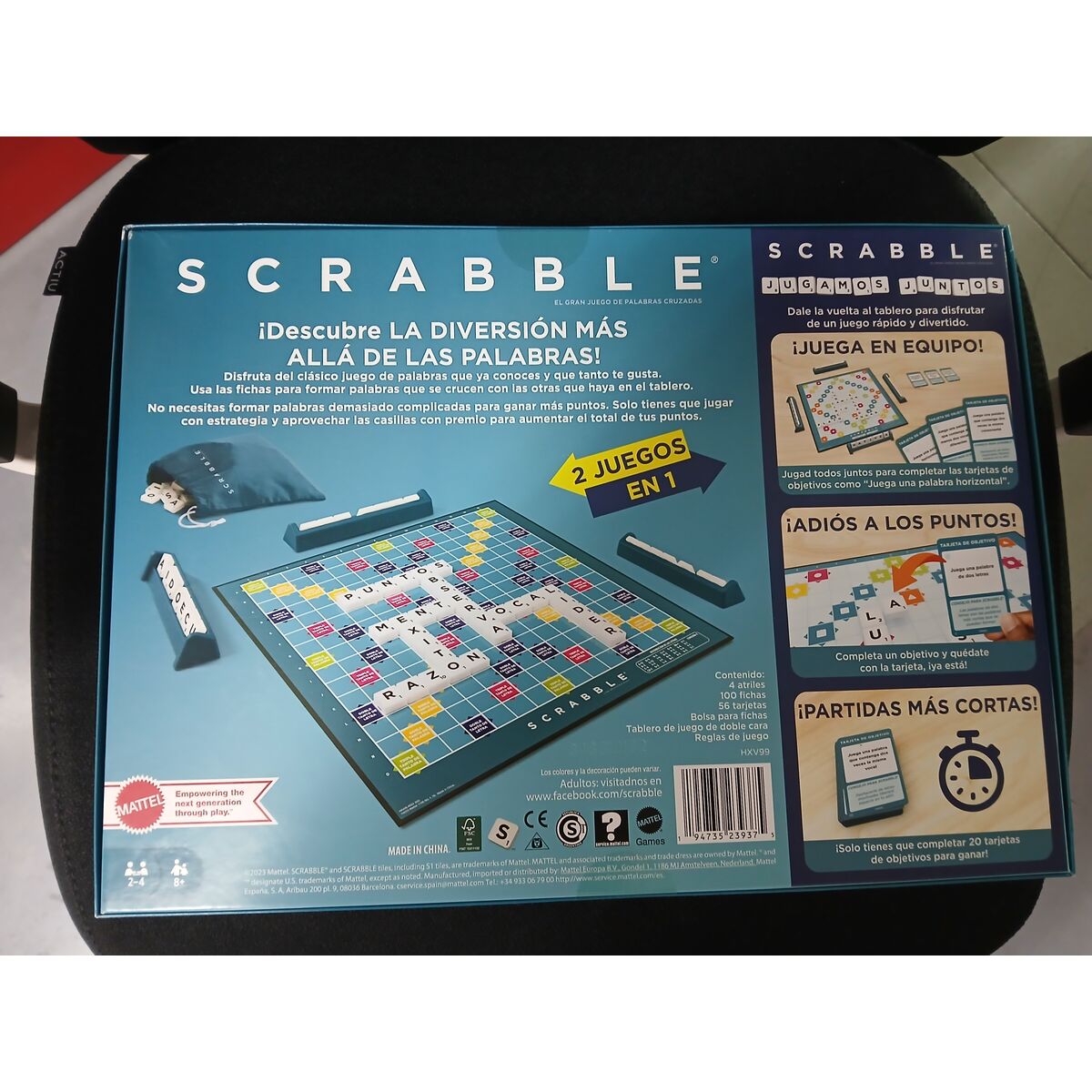 Sällskapsspel Mattel Scrabble ES - 2