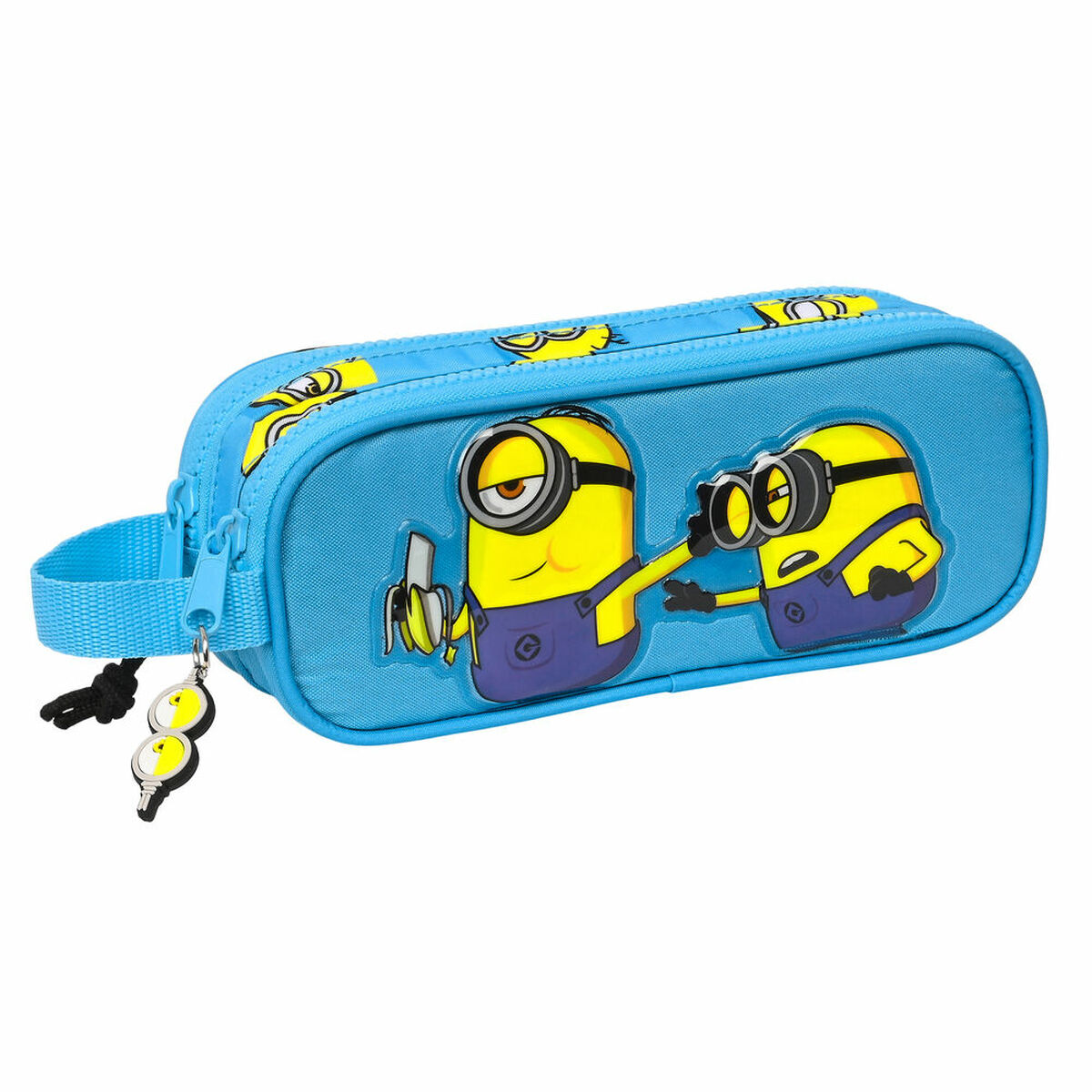 Dubbel bär-allt Minions Minionstatic Blå (21 x 8 x 6 cm)