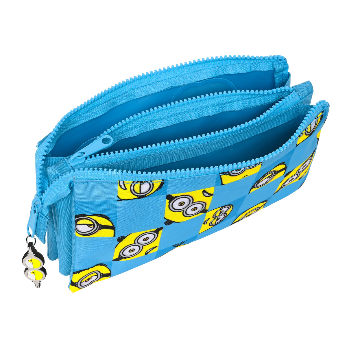 Tredubbel Carry-all Minions Minionstatic Blå (22 x 12 x 3 cm) - 2