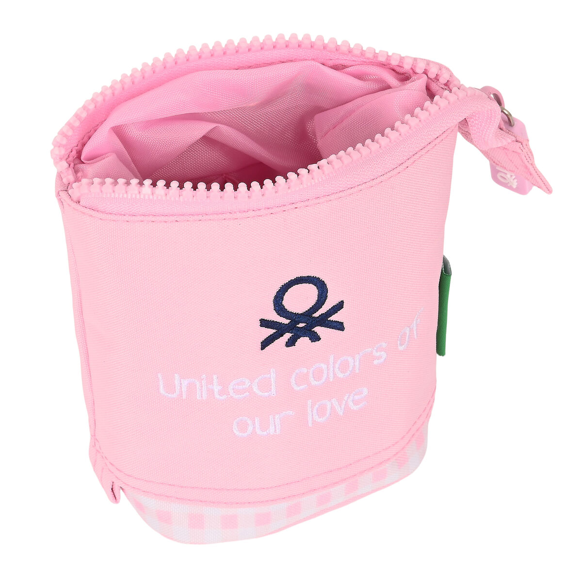 Necessär Mugg Benetton Vichy Rosa (8 x 19 x 6 cm) - 3