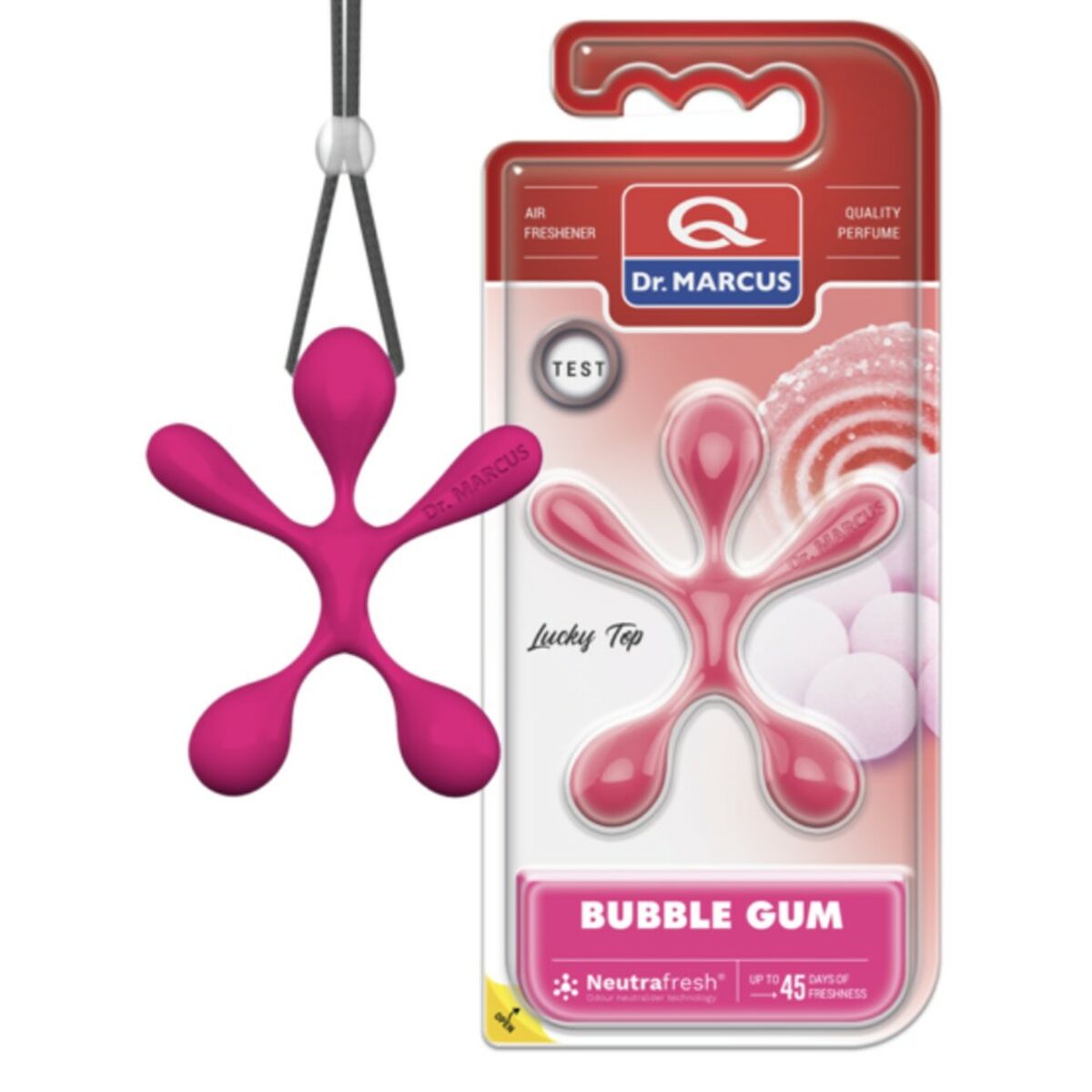 Billuftfreser Dr Marcus Lucky Top Tuggummi Plast Hängen (12 antal)