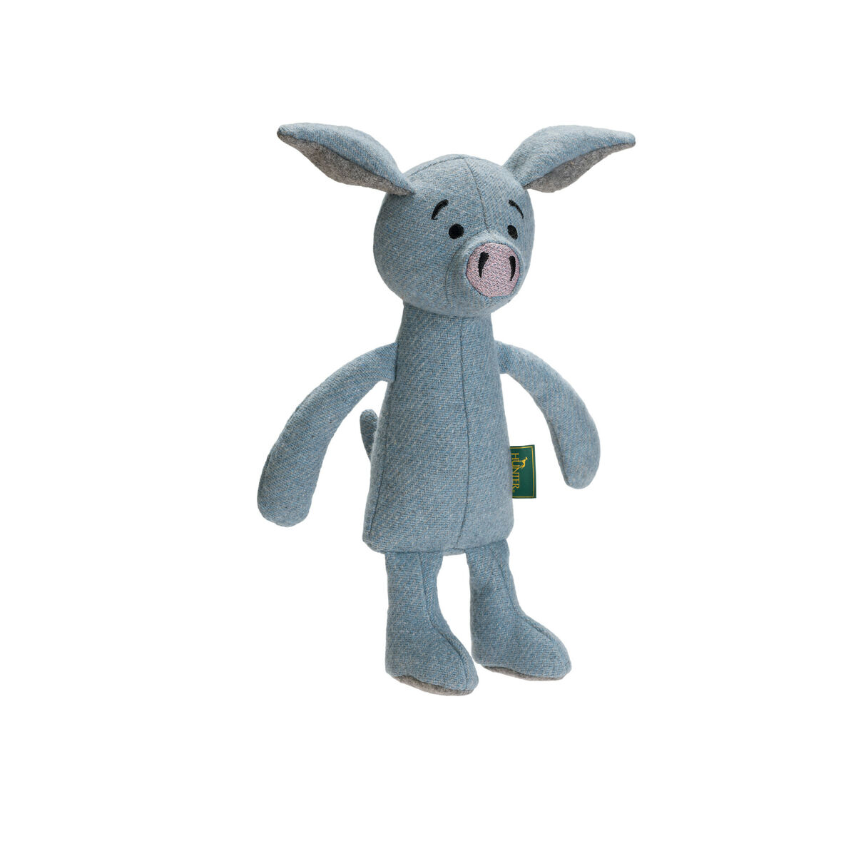 Mjuk leksak för hundar Hunter Marle Blå Filthatt Polyester Återvunnen Polyesterfiber Gris