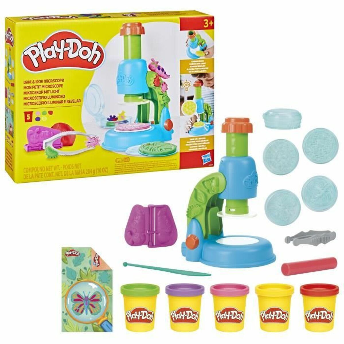 Modellera Spel Play-Doh Mi Pequeño Microscopio Gul