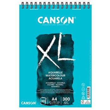 Ritblock Canson XL Aquarelle 20 Blad Vit A5 5 antal 300 g/m² 148 x 210 mm