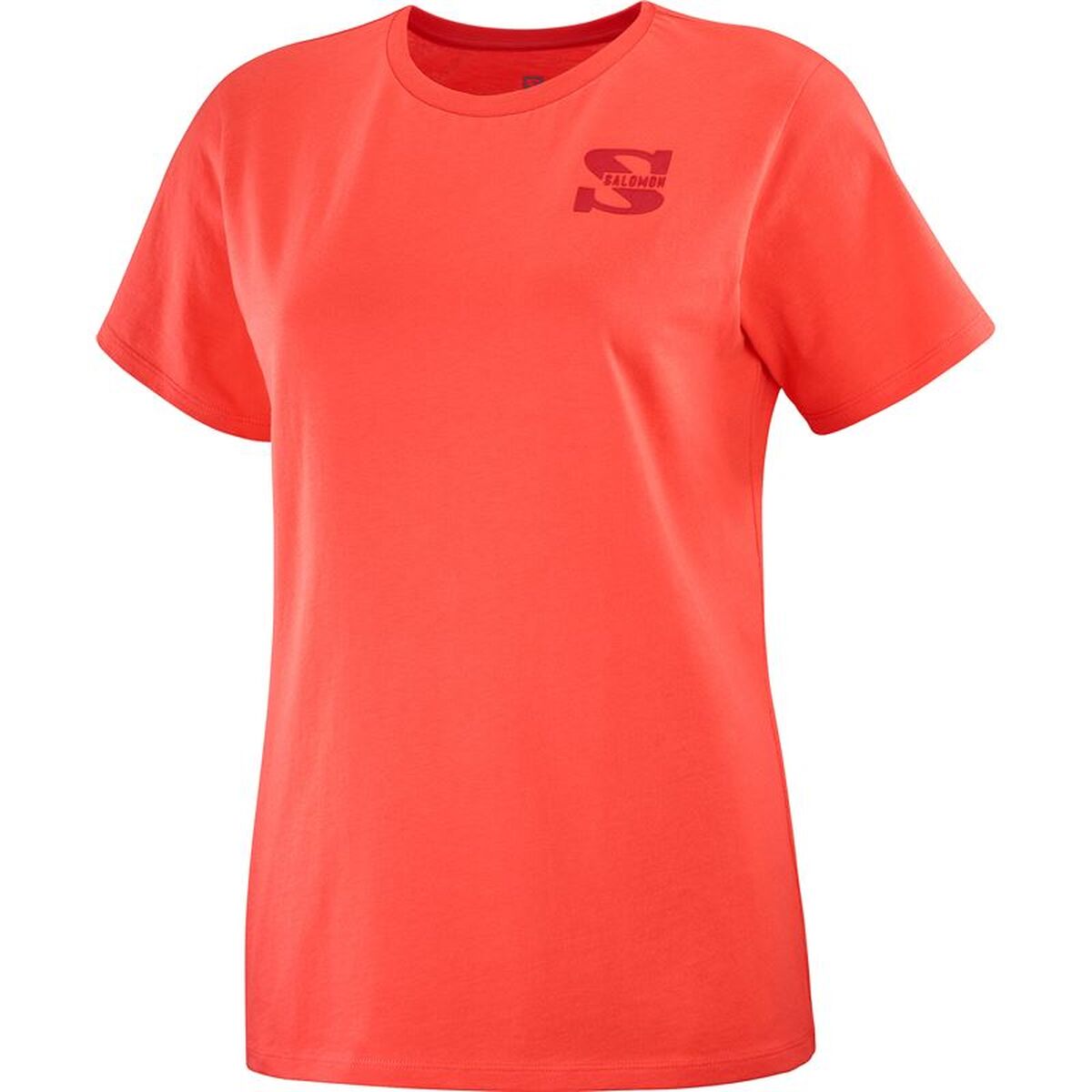 T-shirt med kortärm Herr Salomon Outlife Small Logo Röd