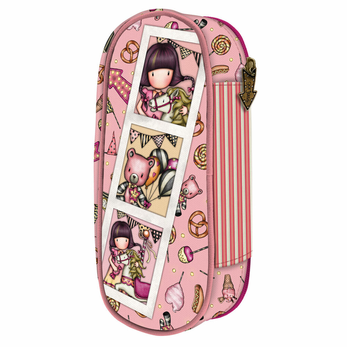 Skolväska Gorjuss Carousel Lax (10 x 23 x 6 cm) - 2