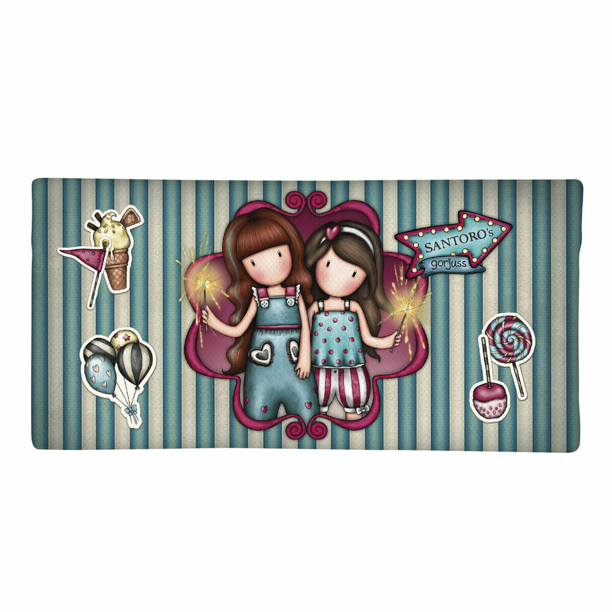 Skolväska Gorjuss Fireworks Rödbrun (22 x 11 x 1.5 cm) - 2