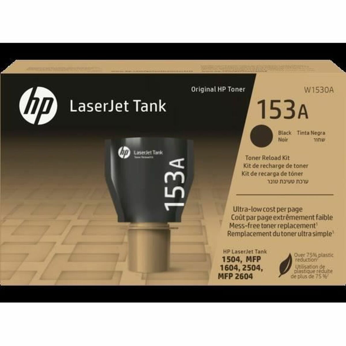 Toner HP Kit de recarga de tóner Original HP 153A LaserJet Tank negro Svart