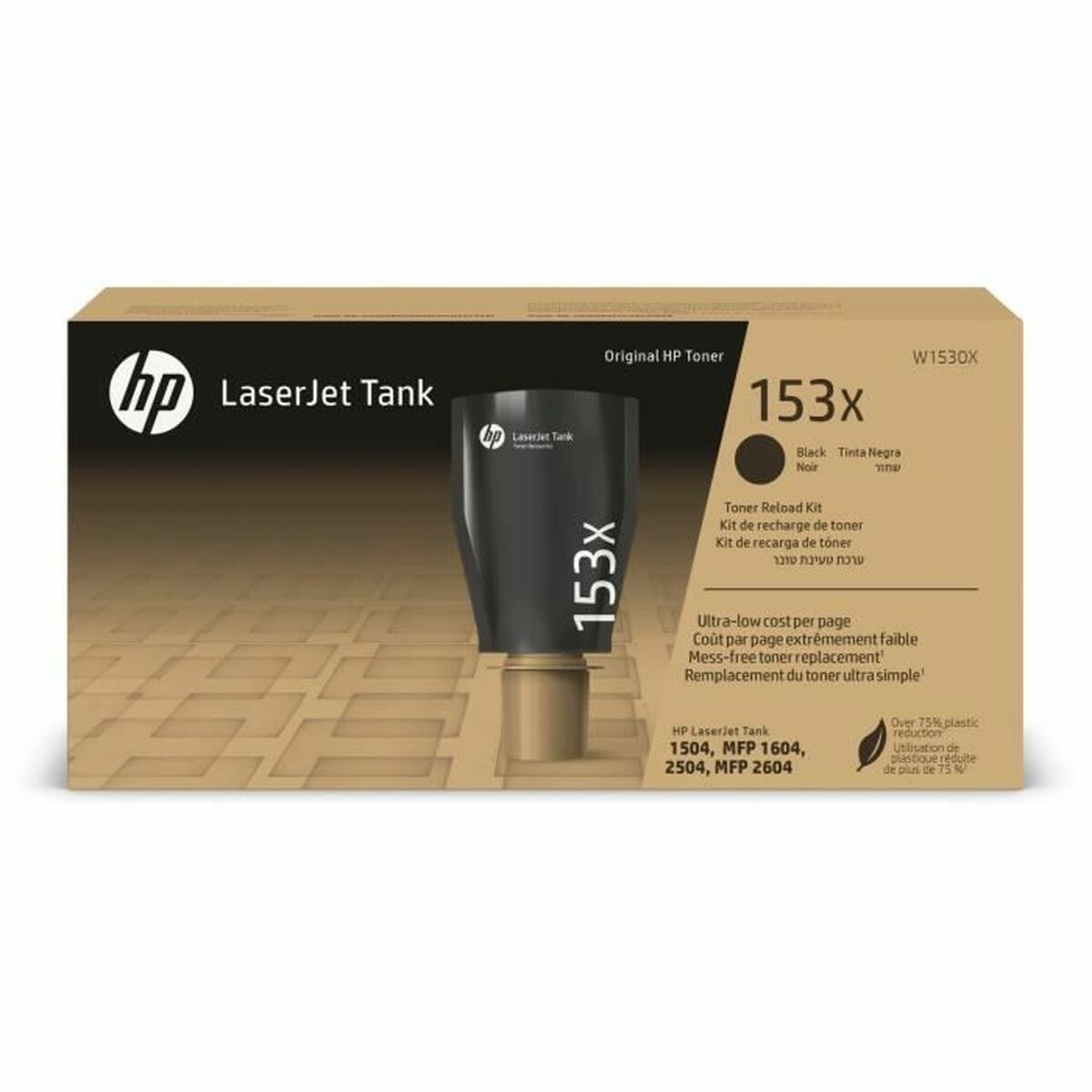 Toner HP Kit de recarga de tóner Original HP 153X LaserJet Tank negro Svart