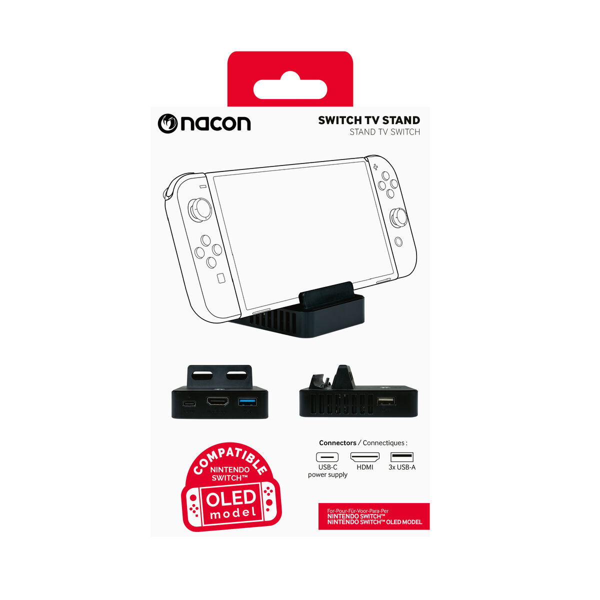Bärbar Bluetooth Högtalare Nacon SWITCHTVSTAND Svart
