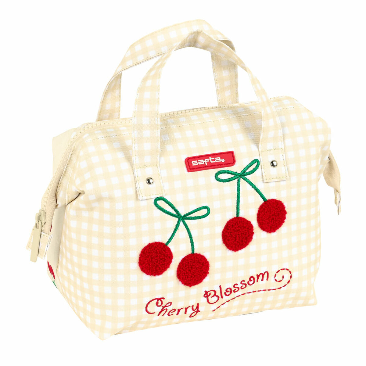 Skolnecessär Safta Cherry Beige 26.5 x 17.5 x 12.5 cm
