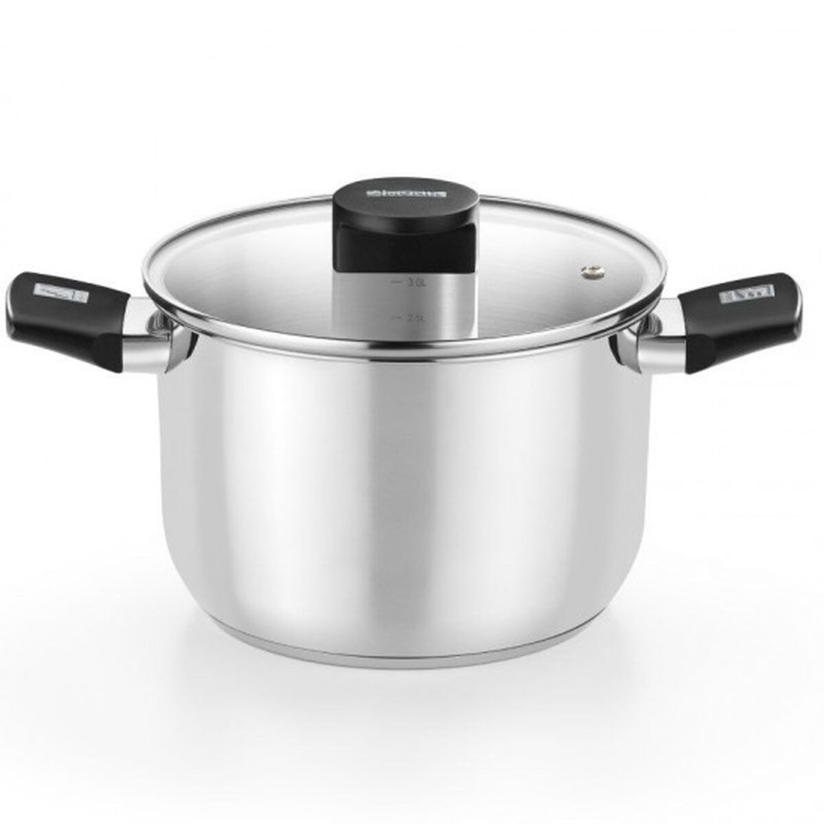 Kastrull med lock Monix M240224 Svart Ø 24 cm