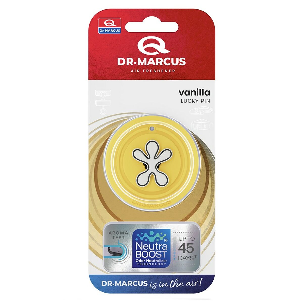 Billuftfreser Dr Marcus Lucky Pin Vanilj Plast Doft