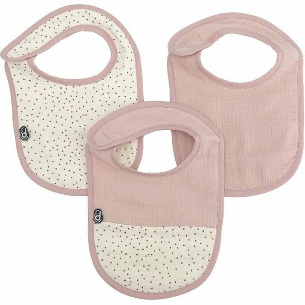 Haklapp Domiva Rosa Bomull 3 Delar (3 antal)