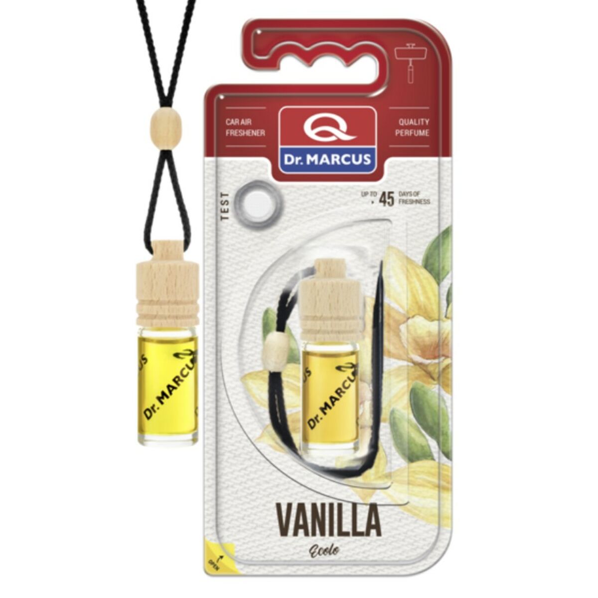 Billuftfreser Dr Marcus ECOLO VANILLA Vanilj 4,5 ml Trä Glas