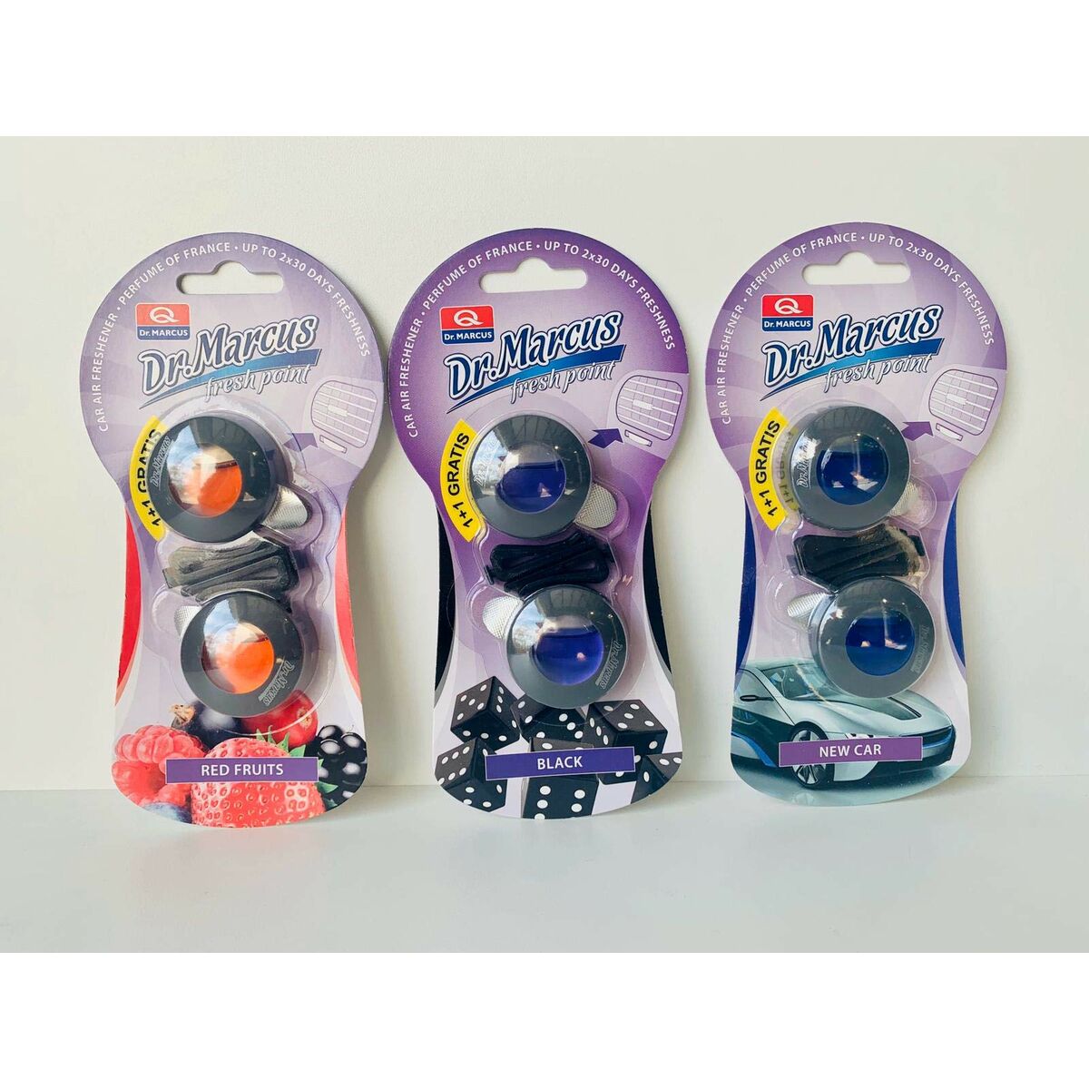 Billuftfreser Dr Marcus FRESH POINT NEW CAR Ny bil 2,5 ml Plast (2 antal) - 2