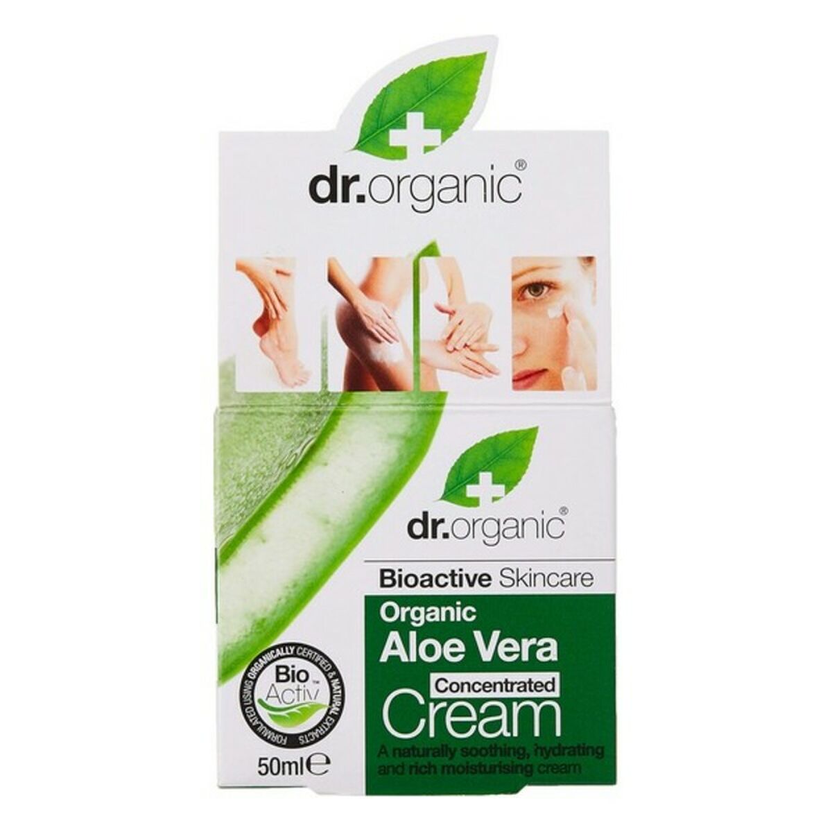 Fuktgivande ansiktskräm Dr.Organic Aloe Vera 50 ml - 2