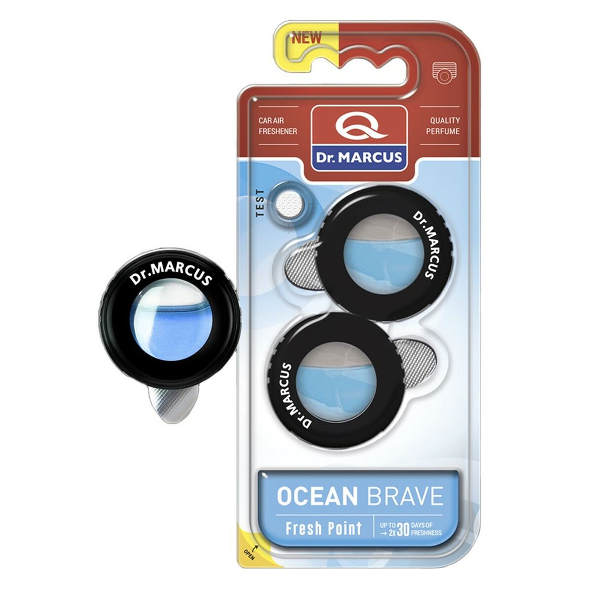Billuftfreser Dr Marcus FRESH POINT OCEAN BRAVE Havet 2,5 ml Plast (2 antal)