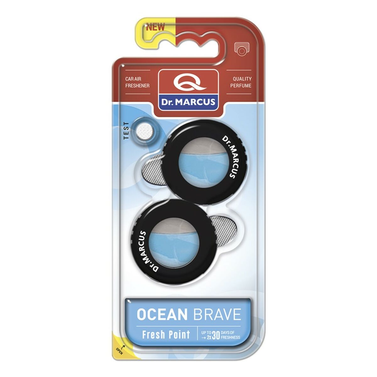Billuftfreser Dr Marcus FRESH POINT OCEAN BRAVE Havet 2,5 ml Plast (2 antal) - 2