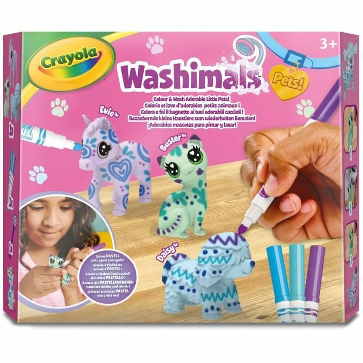 Ritningsset Crayola Washimals (3 Delar) (3 antal) - 2