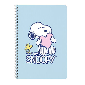 Anteckningsbok Snoopy Love Blå A4 80 Blad