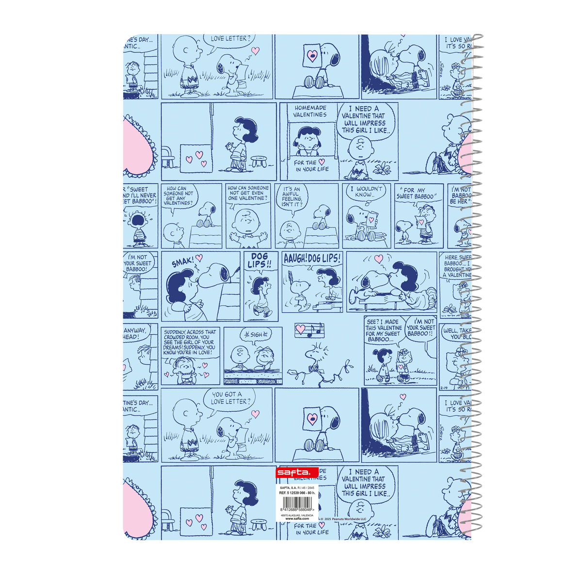 Anteckningsbok Snoopy Love Blå A4 80 Blad - 2