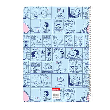 Anteckningsbok Snoopy Love Blå A4 80 Blad