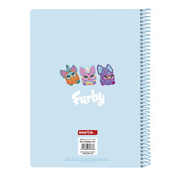 Anteckningsbok Furby Himmelsblå A5 80 Blad