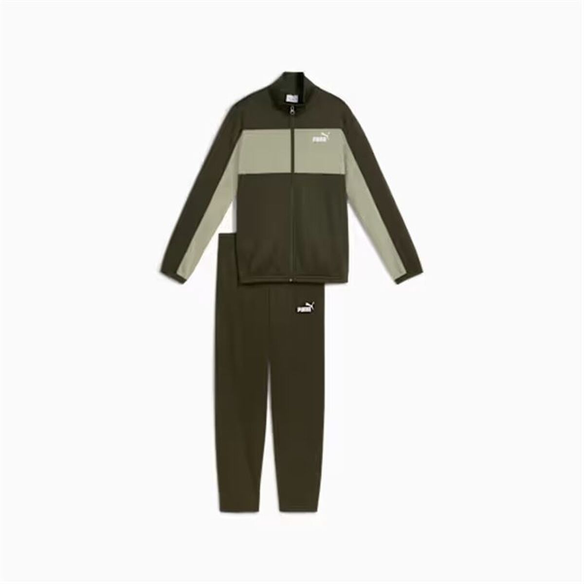 Träningsoverall, Barn Puma Poly Colorblock Oliv