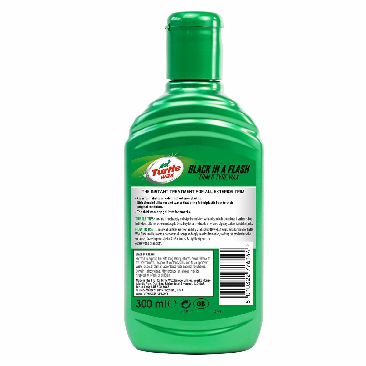 Icke-avsköljningsbart rengöringsvatten Baby Turtle Wax FG7810 Plast 300 ml - 2