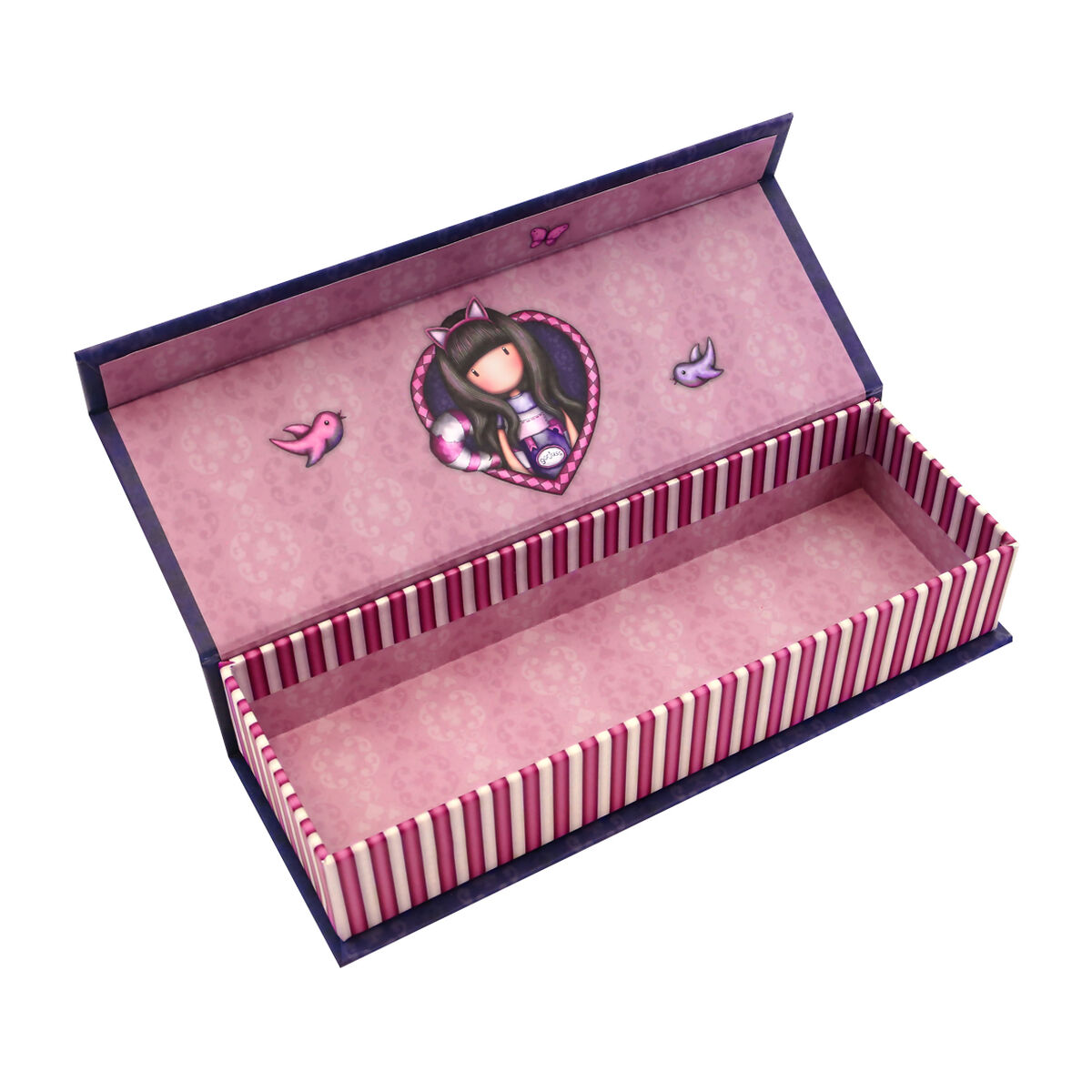 Bag Gorjuss Cheshire cat Box Purpur (20.2 x 4 x 7 cm) - 2