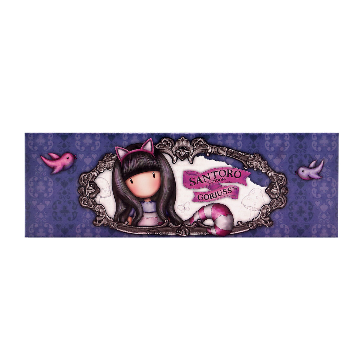 Bag Gorjuss Cheshire cat Box Purpur (20.2 x 4 x 7 cm)