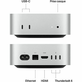 Mini PC Apple Mac Mini 16 GB RAM 256 GB SSD M4