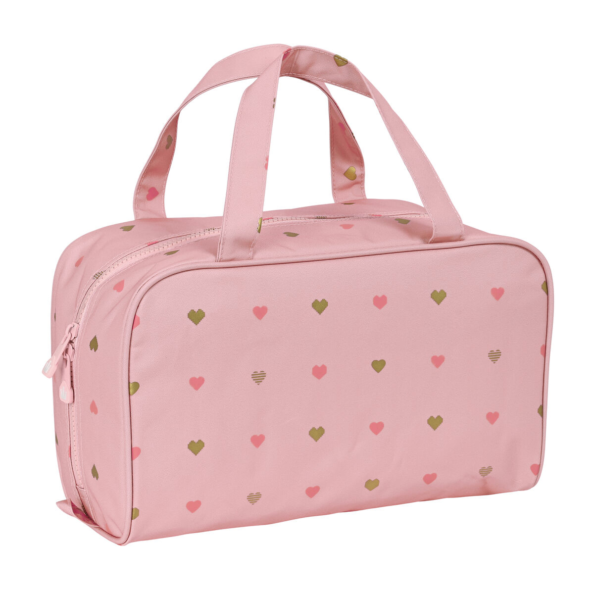 Skolnecessär Glow Lab Hearts Rosa 31 x 14 x 19 cm - 3