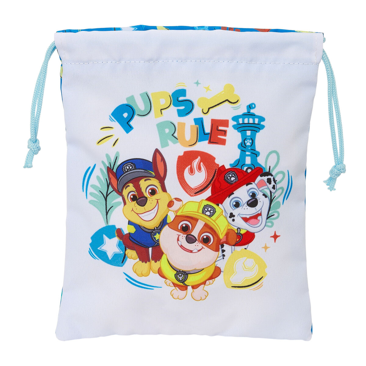 Mellanmålsväska The Paw Patrol Pups rule Blå