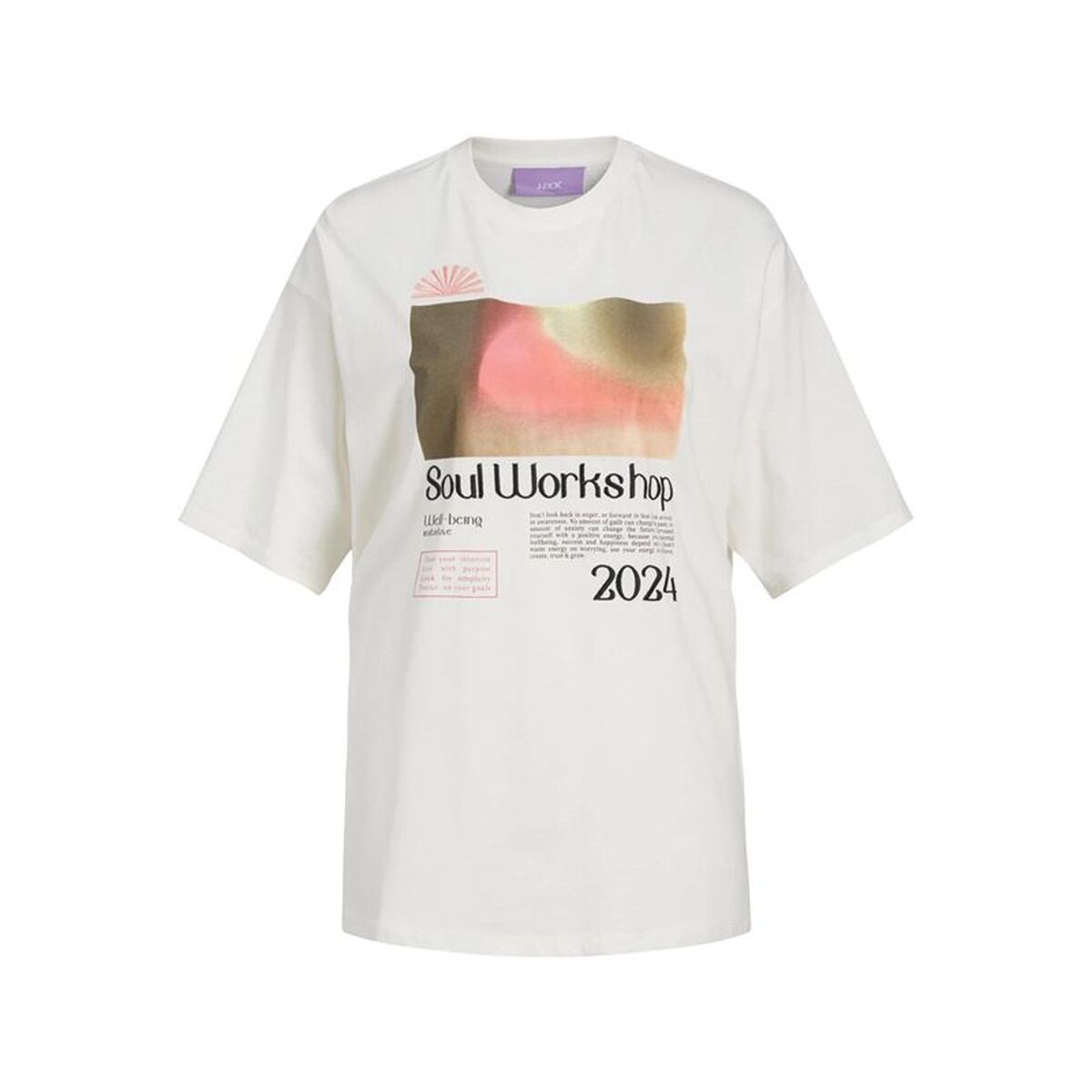 T-shirt med kortärm Dam Jack & Jones Jxpaige Vit