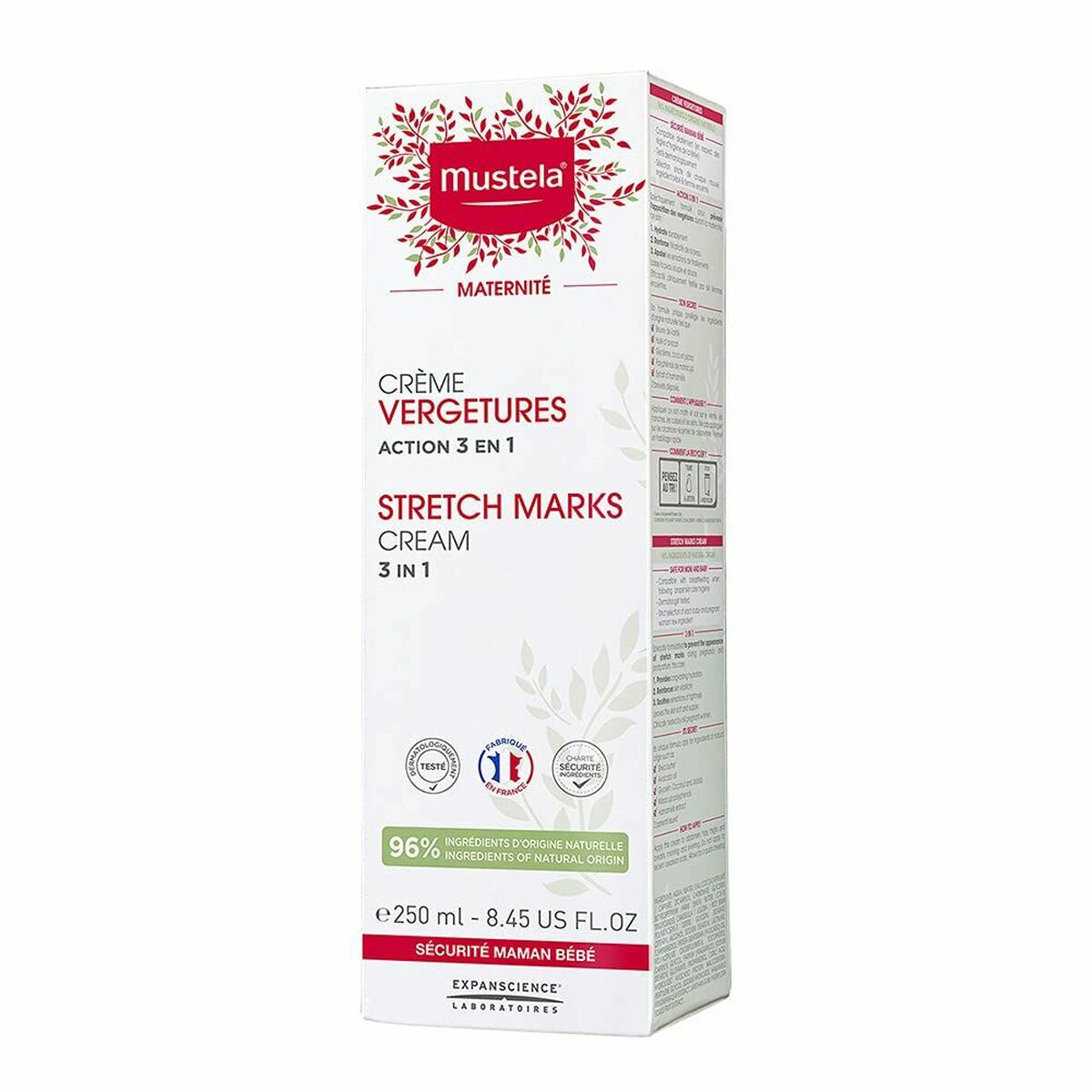 Kräm mot bristningar Mustela 1667809 250 ml 3 i 1 - 2