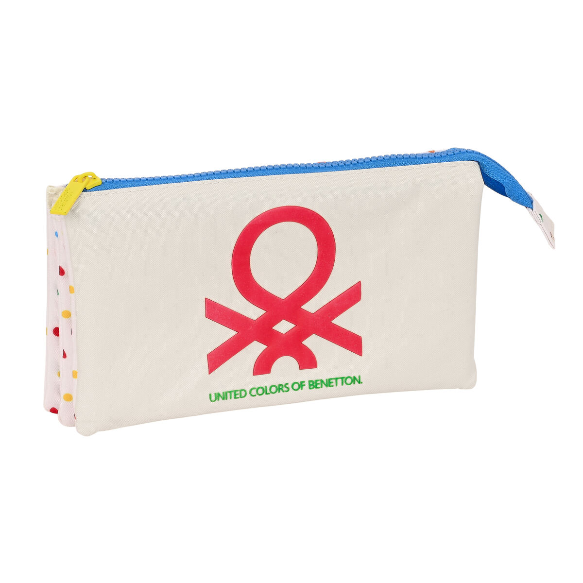 Tredubbel Carry-all Benetton Topitos Vit (22 x 12 x 3 cm)