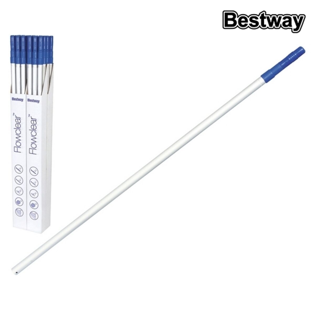 Bestway Aluminium Pool Teleskopstång 360 cm Trädgård 58279