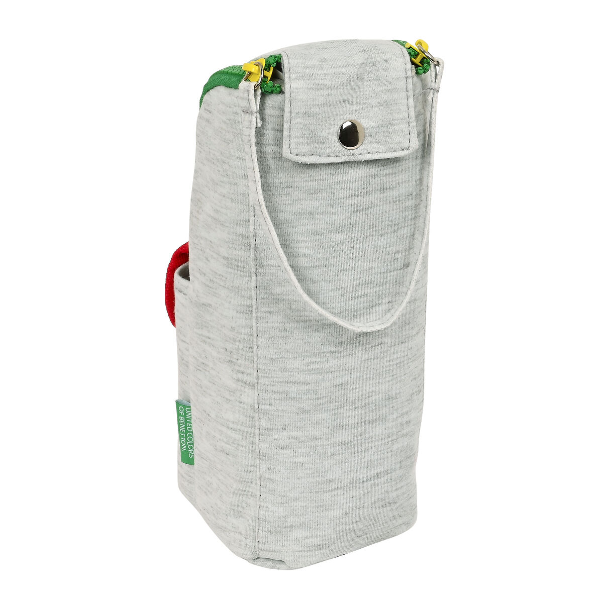 Skolväska Benetton Pop Grå (6 x 21 x 6 cm) - 3
