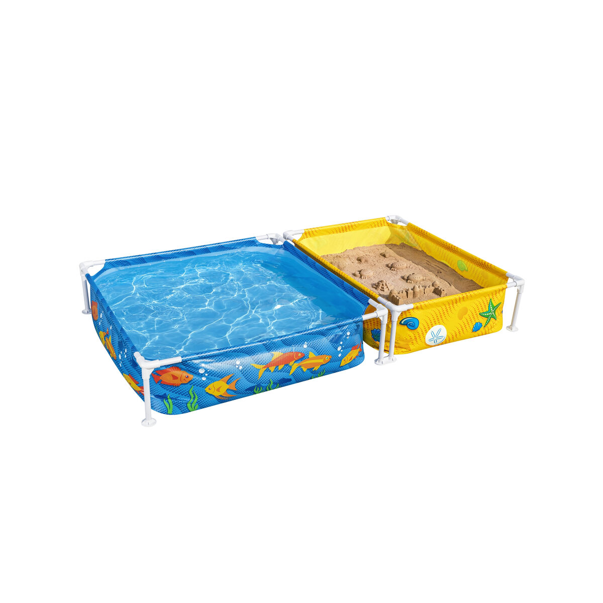 Bestway Stel Barnpool med Sandlåda 213x122x30,5 cm +2 år Trädgård 00561 - 2