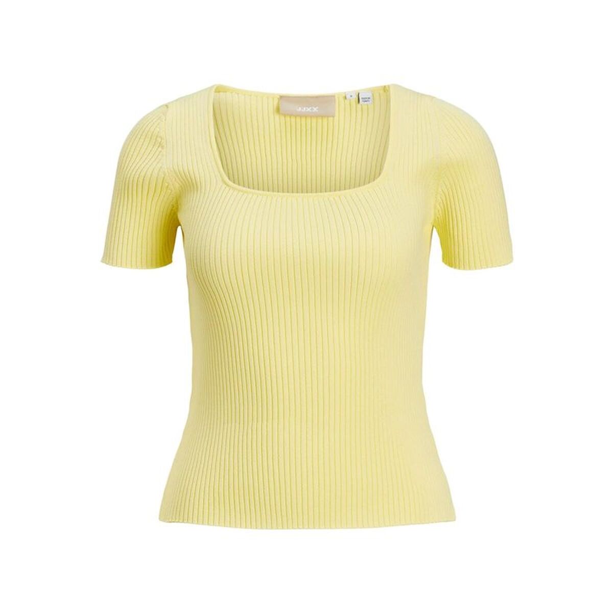 T-shirt med kortärm Dam Jack & Jones Jxsky Ss Knit Gul