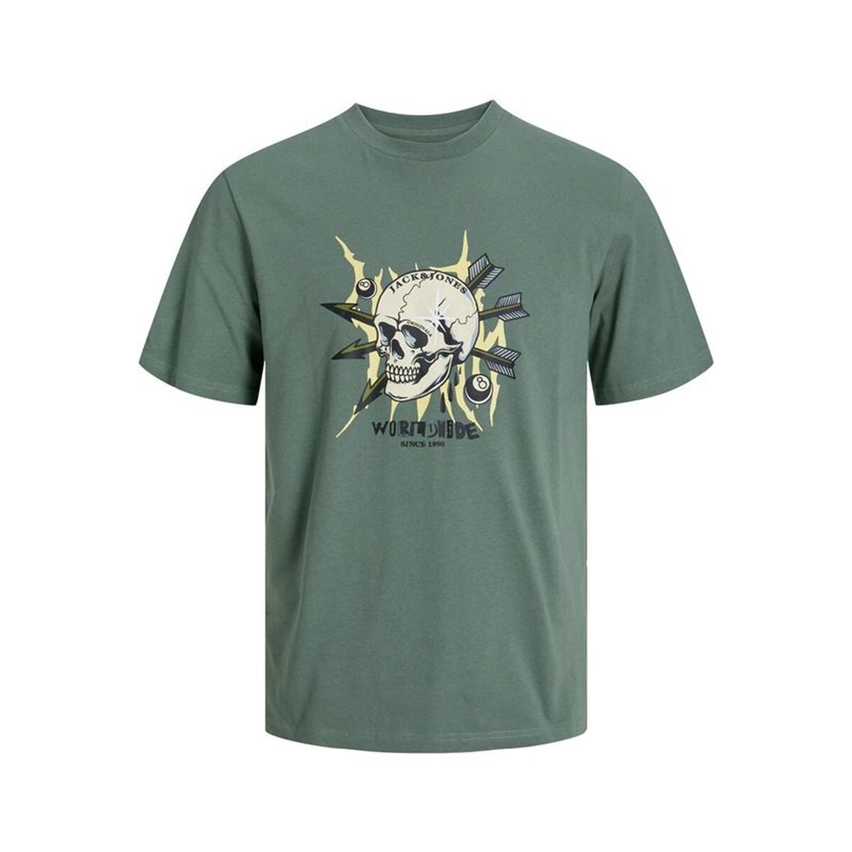 Barn T-shirt med kortärm Jack & Jones Jorheavens Neck Oliv