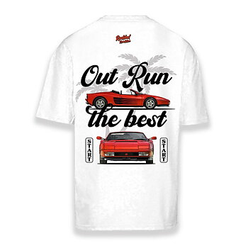 T-shirt med kortärm Herr RADIKAL OUT RUN Vit XXL