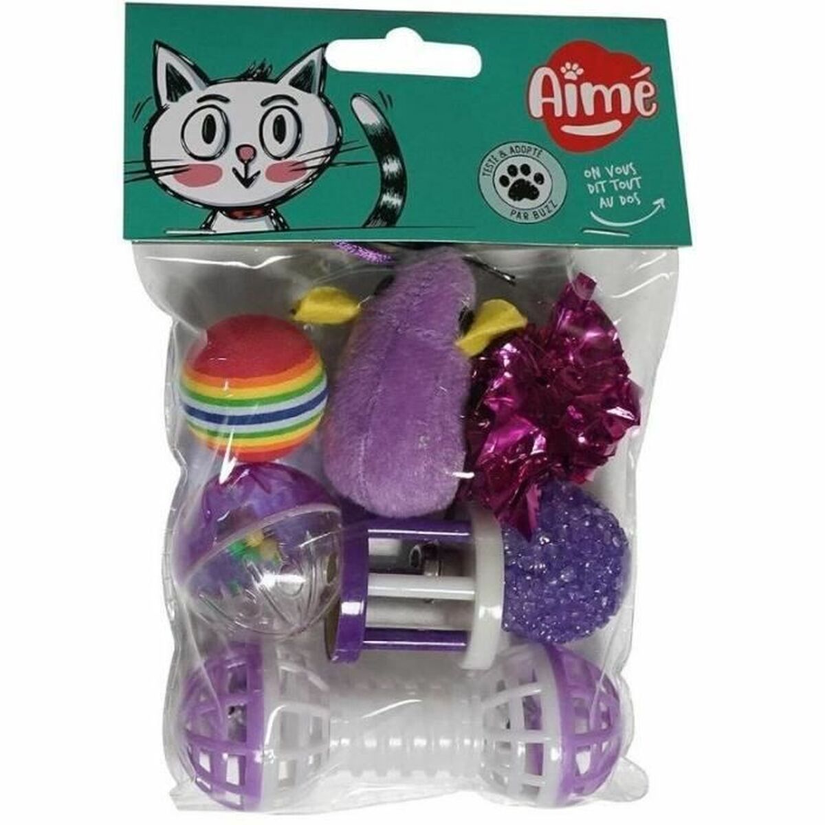 Kattleksaken Aimé Multicolour 7 Delar