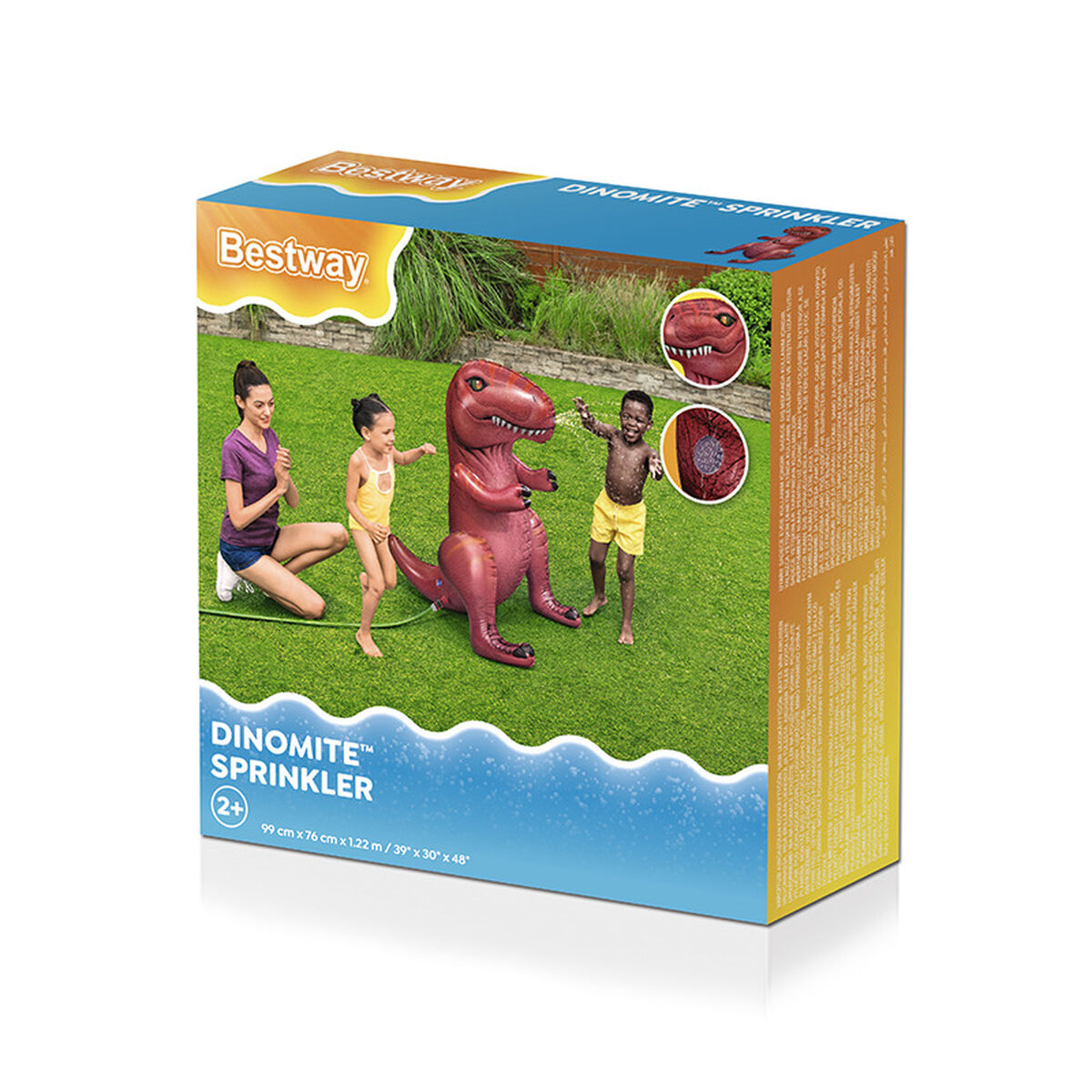 Bestway Uppblåsbart sprinklersystem Dinosaurie 99x76x122 cm +3 År Trädgård 52294 - 2
