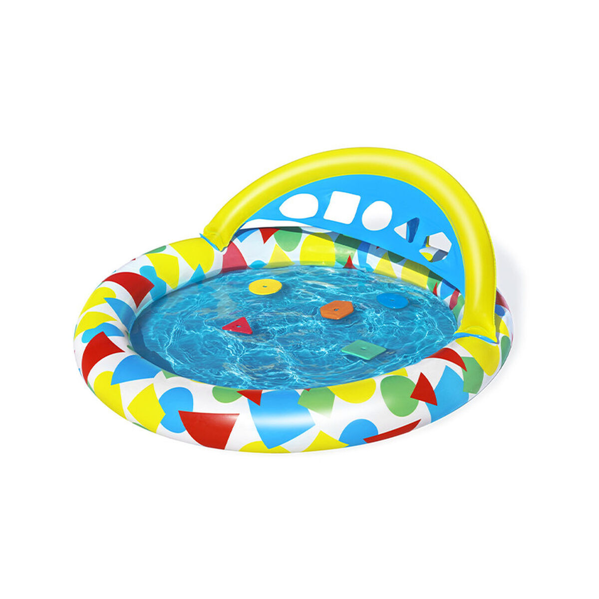 Bestway Uppblåsbar Barnpool Lärande 120x117x46 cm +4 månader Trädgård 52378